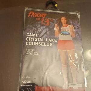 Spirit Camp Crystal Lake Counselor Costume - White and Red